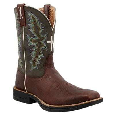Twisted X Men's 11'' Tech X Western Boot - Brown & Green