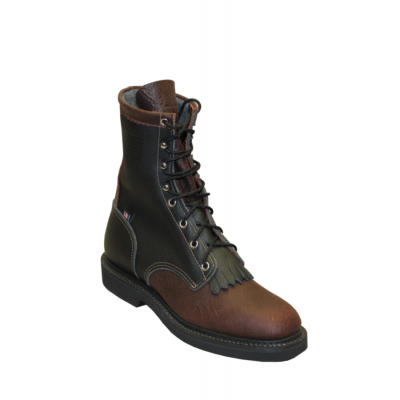 Abilene Men's 8In Round Toe Laceup Work Boot