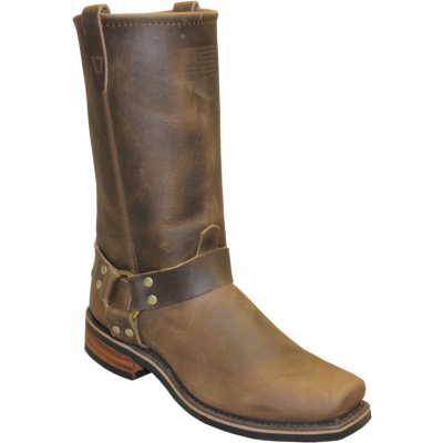 Abilene Men's Brown Biker Boot