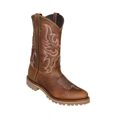 Abilene Men's Brown Round Toe Work Boots