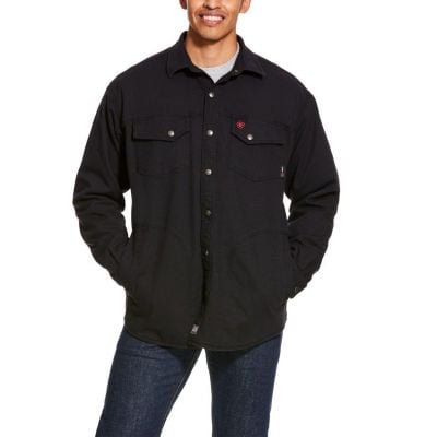 Ariat Fire Resistant Black Rig Shirt Jacket