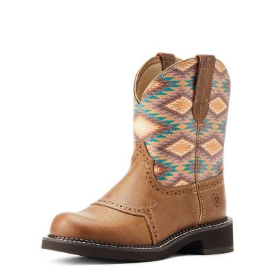 Ariat Ladies Fatbaby Heriage Farrah Round Toe Western Boot