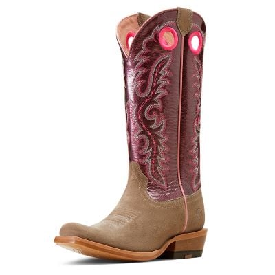 Ariat Ladies Smokey Roughout Futurity Boon Western Boot