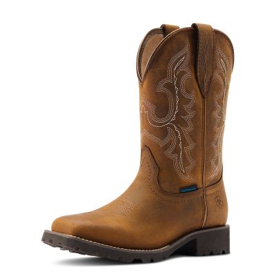 Ariat Women's Unbridled Rancher Waterproof Western Boot - Oily Distressed Tan