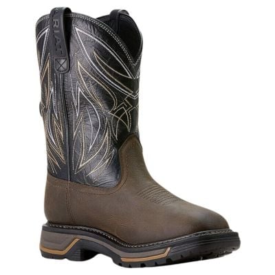 Ariat Men's Big Rig BOA Waterproof Work Boot - Iron Coffee/Black
