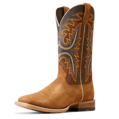 Ariat Men's Brushrider Western Boot - Suntan Roughout