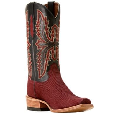 Ariat Men's Futurity Relentless Golde Rush Cowboy Boot - Red Lizard/Midnight Black