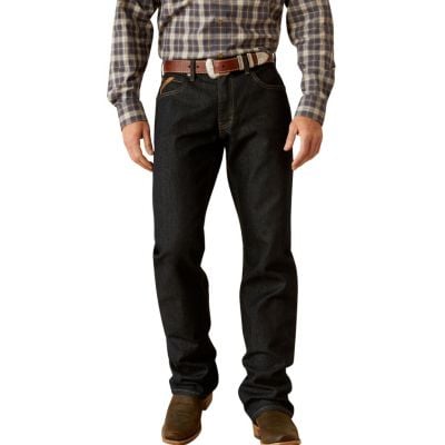 Ariat Men's M4 Relaxed Blade Relentless Boot Cut Jeans - Rinse