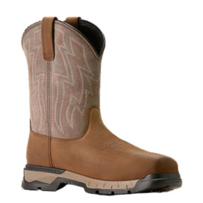 Ariat Men's Rebar Flex SD Composite Toe Work Boot - Distressed Brown/Stone
