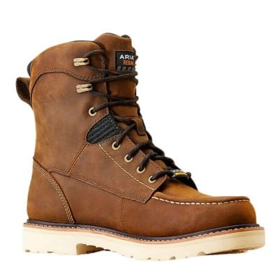 Ariat Men's Rebar Lift 8" Waterproof Work Boot - Distressed Brown