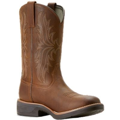 Ariat Men's Ridgeback Round Toe Cowboy Boot - Distressed Tan