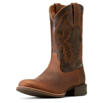Ariat Men's Sport Stratten Cowboy Boot - Sorrel Crunch