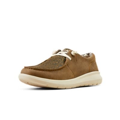 Ariat Women's Hilo - Brown Bomber/Distressed Hide Emboss