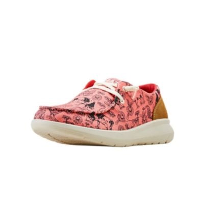 Ariat Women's Hilo - Coral Livestock/Dark Tan Suede