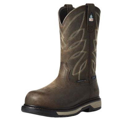 Ariat Women's Riveter CSA Waterproof Composite Toe Work Boot - Dark Brown