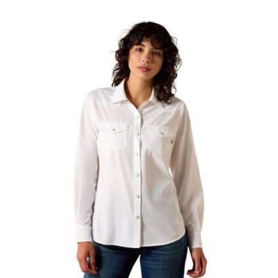 Ariat Women's White Western VentTEK Shirt