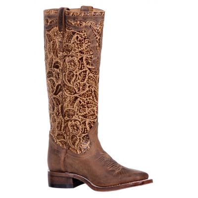Boulet Ladies Wide Square Toe Daisy Sand Boots