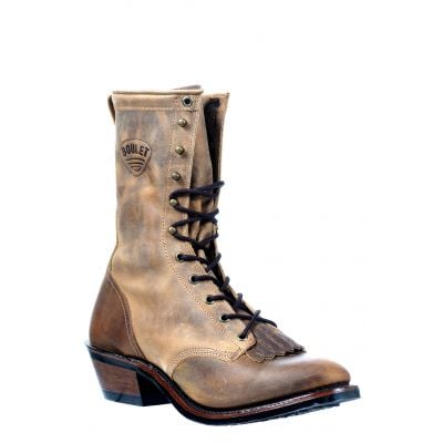 Boulet Mens Brown 8In Packer Lace Up Boot