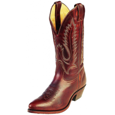 Boulet Mens Grizzly Mountain Tan Stitch Pointed Toe Boots