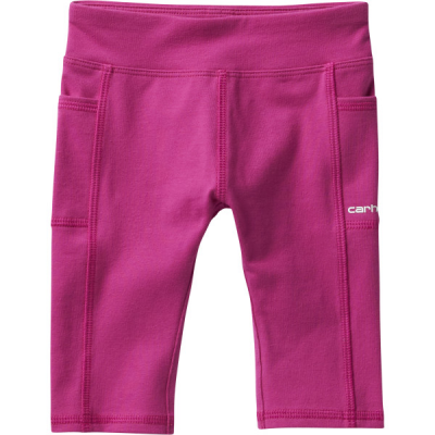 Carhartt Kids Lightweight Crop Leggings in Rasberry Rose