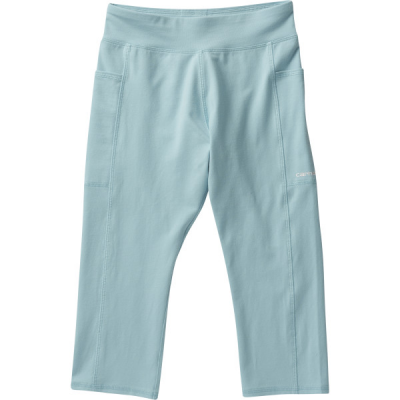 Carhartt Kids Lightweight Crop Leggins in Angel Blue