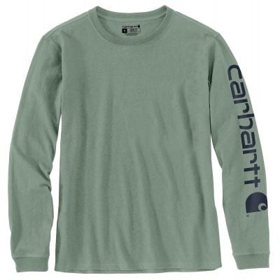 Carhartt Ladies Loose Fit Heavy Weight Long Sleeve Logo Shirt