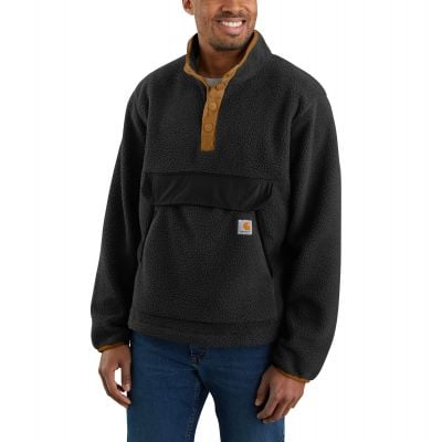 Carhartt Men's Black  Relaxed Fit Fleece Pullover