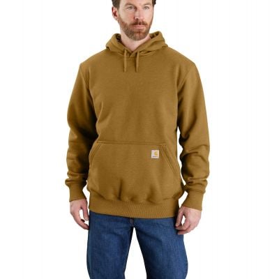 Carhartt Men's Rain Defender LooseFit Heavy Weight Sweatshirt in Oak Brown Heather