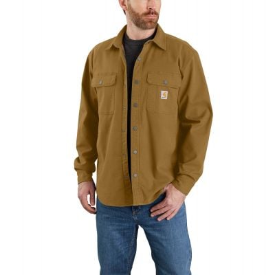 Carhartt Men's Relaxed Fit Canvas Fleece Lined Shirt-Jacket