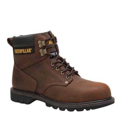 CAT Men's Second Shift Steel Toe Work Boot - Dark Brown