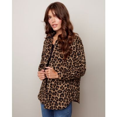 Charlie B Ladies Long Sleeve Macaroon Flanel Shirt