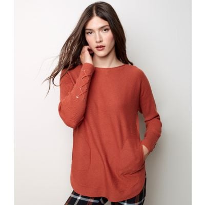 Charlie B Ladies Plushy Knit Spice Sweater