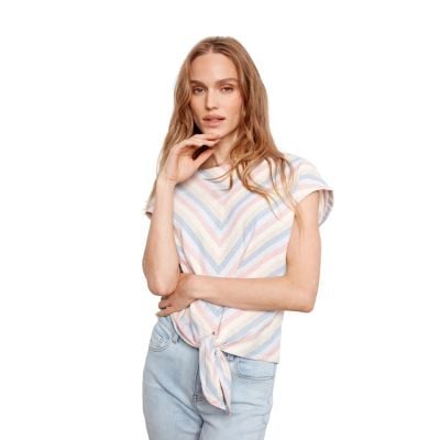 Charlie B Women's White Printed Blouse