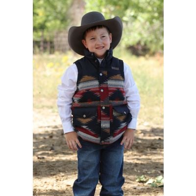 Cinch Boys Red Quilted Vest