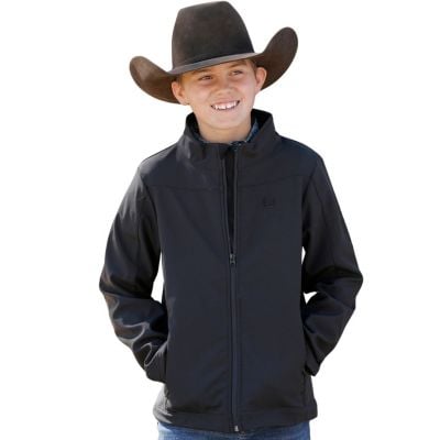 Cinch Boy's Solid Bonded Jacket - Black