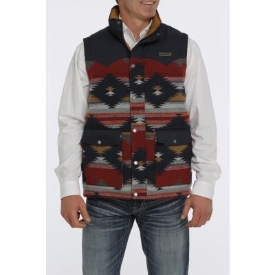 Cinch Mens Aztec Quilted Vest