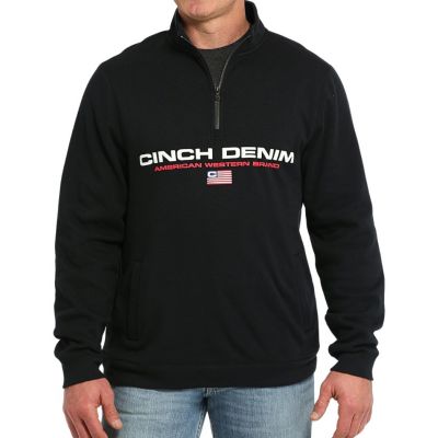 Cinch Men's Black 1/4 Zip Pullover