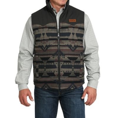 Cinch Mens Brown Reversible Quilted Vest