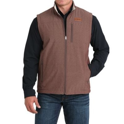 Cinch Mens Burgundy Reversible Vest
