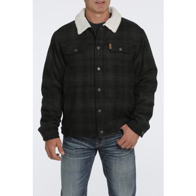 Cinch Mens Concealed Carry Plaid Trucker Jacket