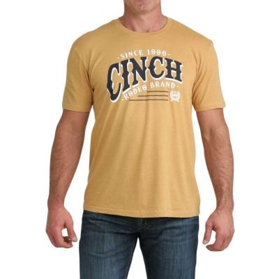 Cinch Men's Gold Short Sleeve Tee