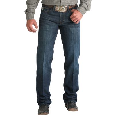 Cinch Mens Grant Dark Stone Mid Rise Relaxed Boot Cut Jean