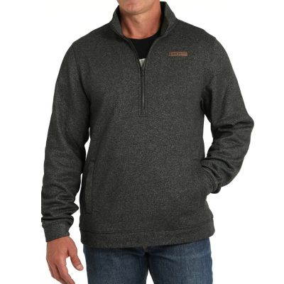Cinch Men's Match Boys1/2 Zip Pullover - Black