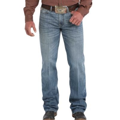 Cinch Men's Relaxed Fit Grant Boot Cut Jeans - Medium Stone