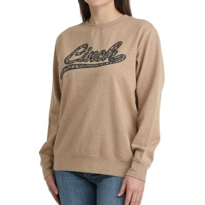 Cinch Women's Heather Brown Sweatshirt
