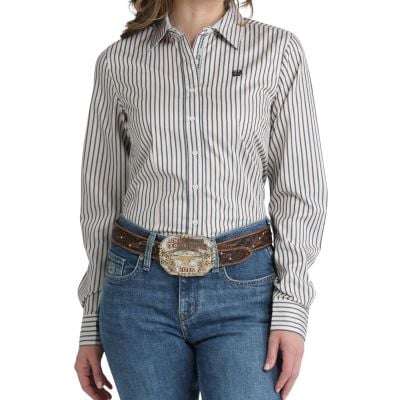 Cinch Women's Multi Long Sleeve Stripe Shirt