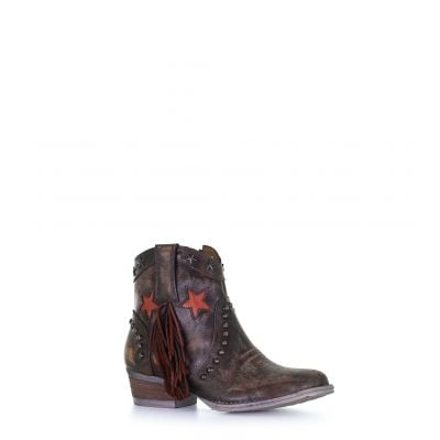 Circle G Ladies Distressed Brown Fringe