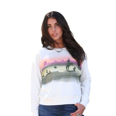 Cruel Denim Women's Cream Sweatshirt
