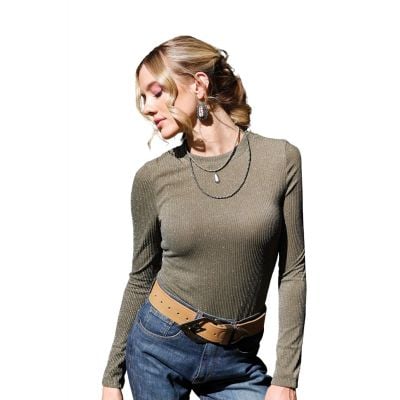 Cruel Denim Women's LS Knit Shirt 