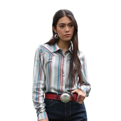 Cruel Denim Women's Multi Stripe LS Shirt
